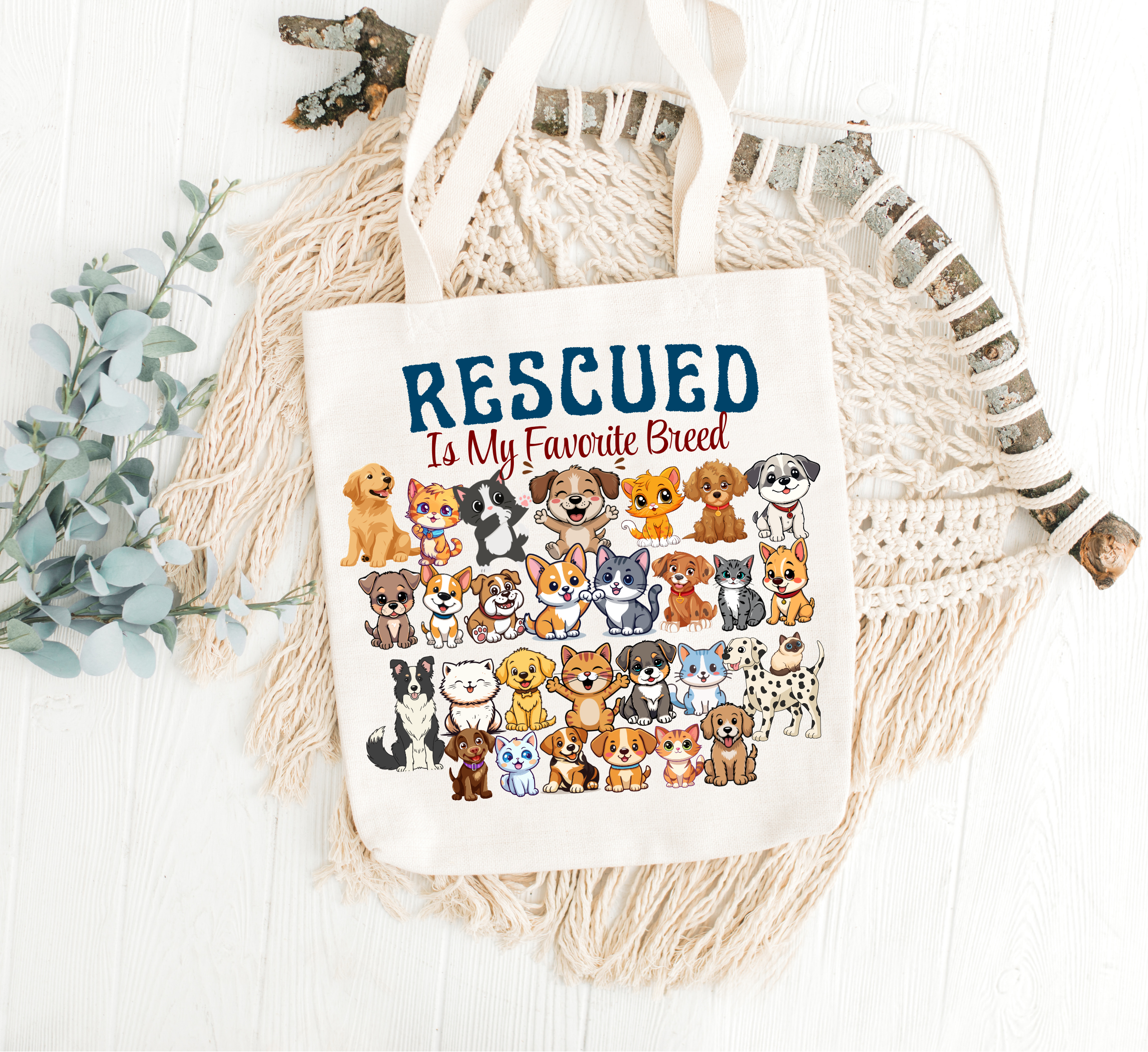 The Rescued Squad Signature Tote Bag