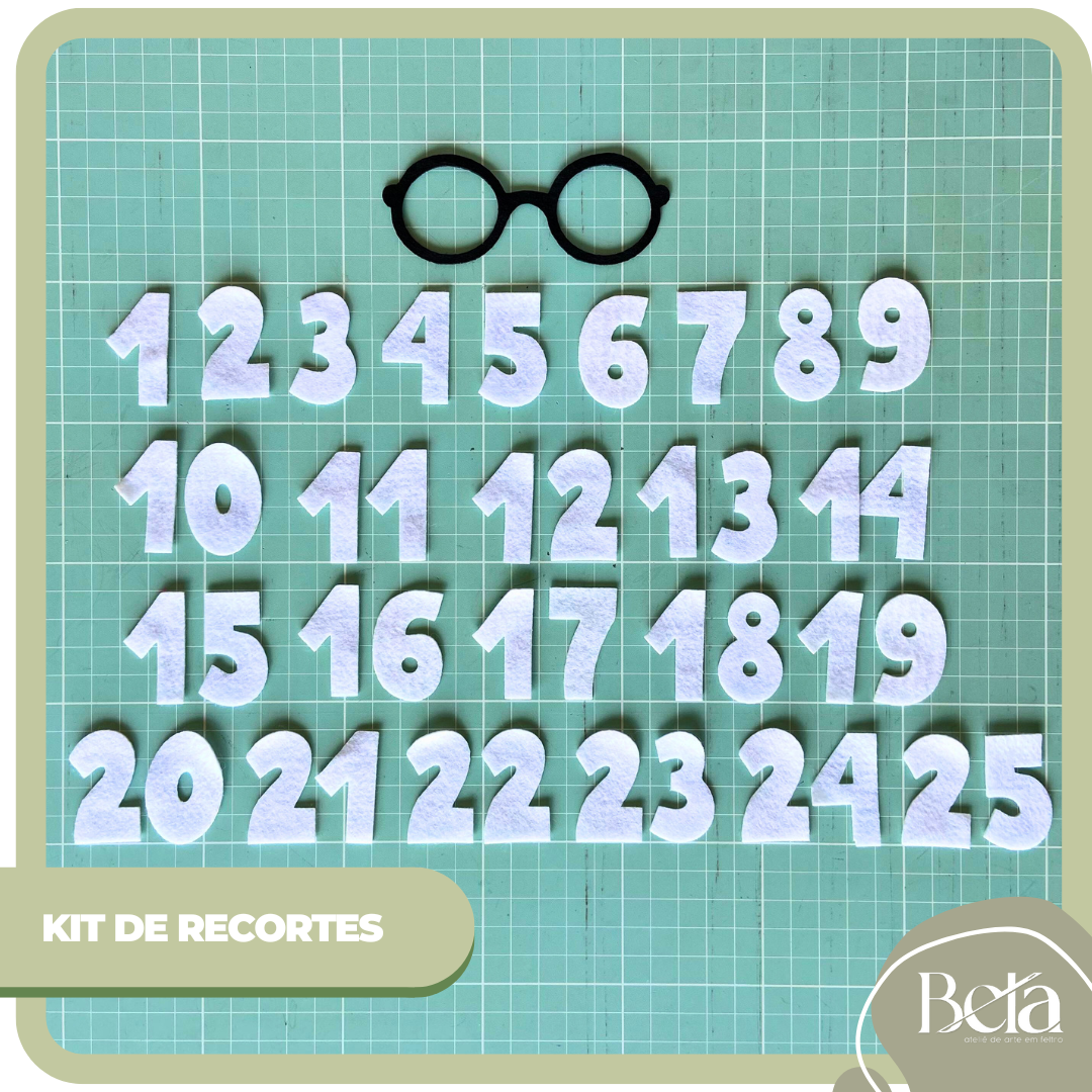 Kit Recortes para Decoração da Apostila Calendário do Advento.