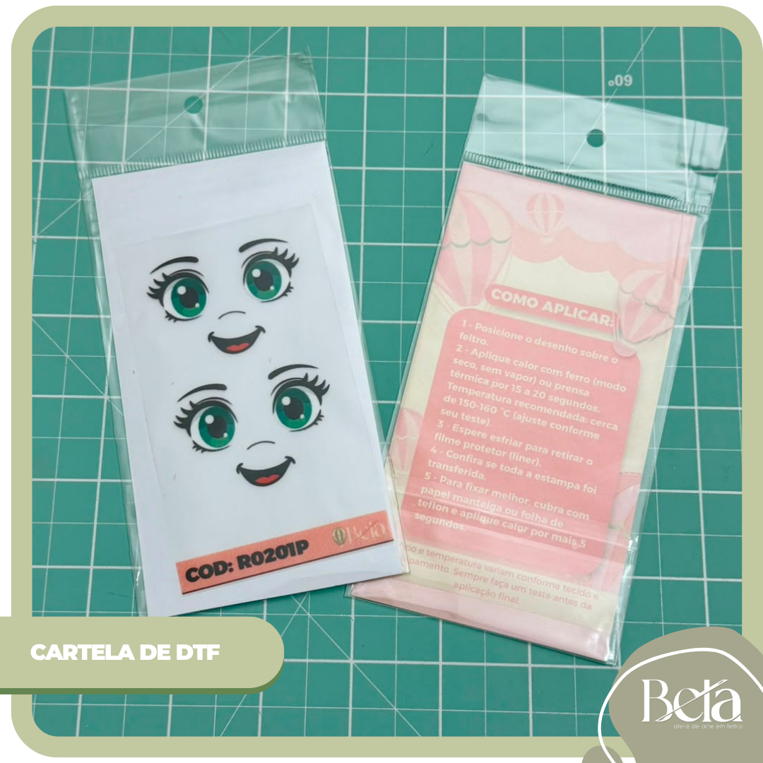 Rosto 0201P - Cartela DTF - R0201P