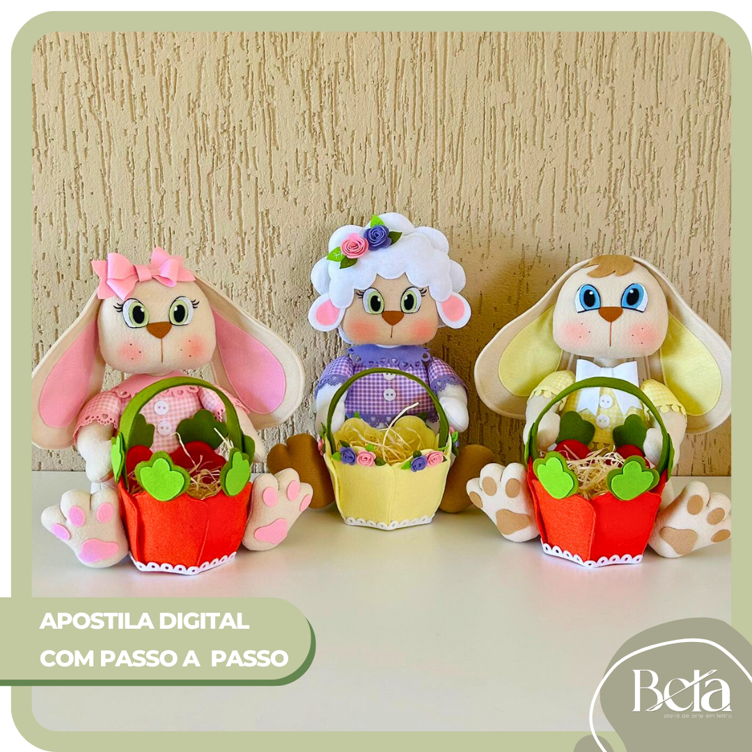 Apostila Digital Bonecos Porta Doces de Páscoa