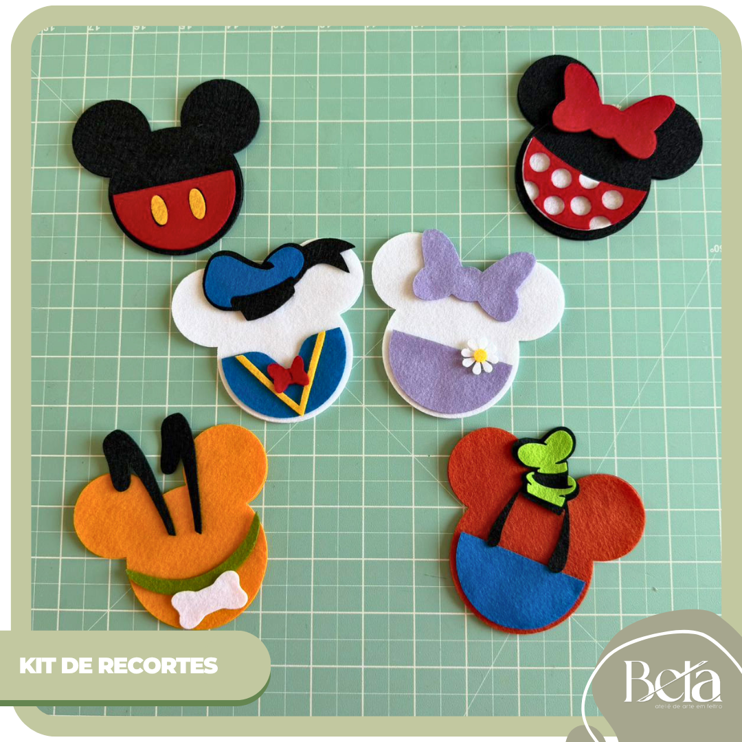 Kit Pingentes Turma do Mickey