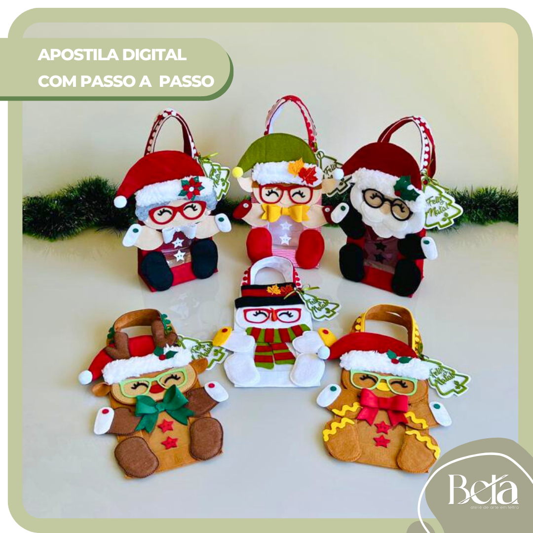 Apostila Digital Bolsinhas Doces Natalinos