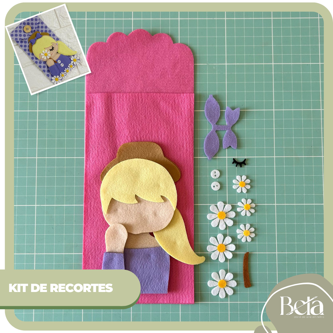 Kit Recortes Montagem Bolsinha Coleção Mulheres - Bolsa P