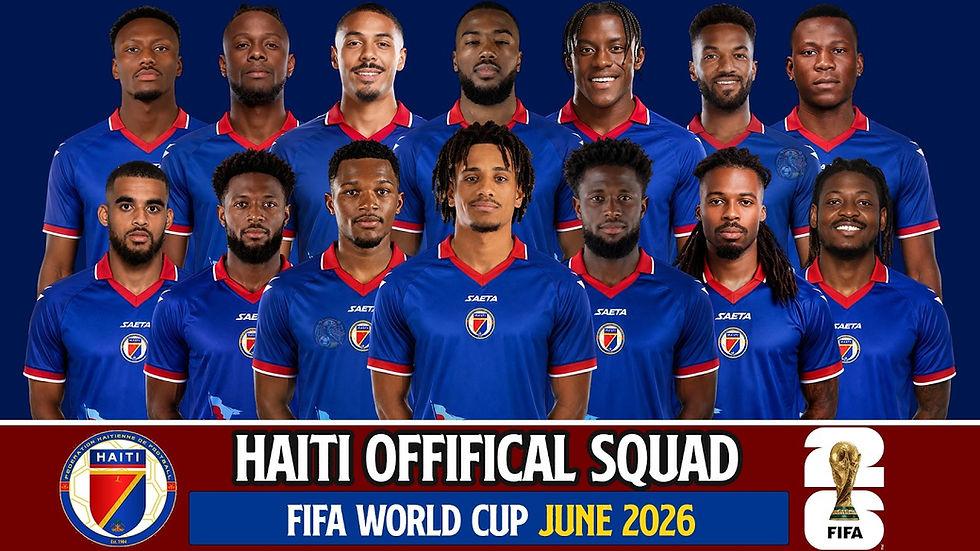 Haiti unveils 2026 FIFA World Cup roster: Complete 26-man team
