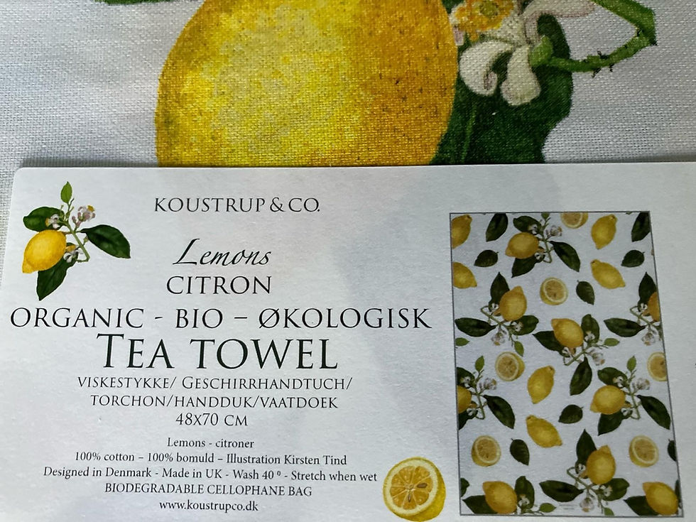 Thumbnail: BIOLOGISCHE  THEEDOEK - CITROEN