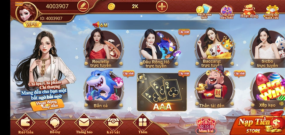 CF68 có nhiều game hấp dẫn, thưởng lại cao