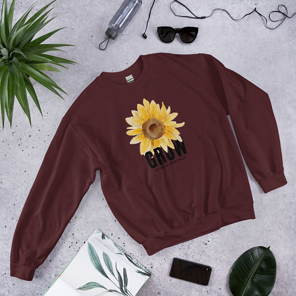 Thumbnail: Grow at Your Own Pace Unisex Sweatshirt