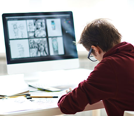 Storyboard on screen