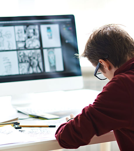 Storyboard on screen