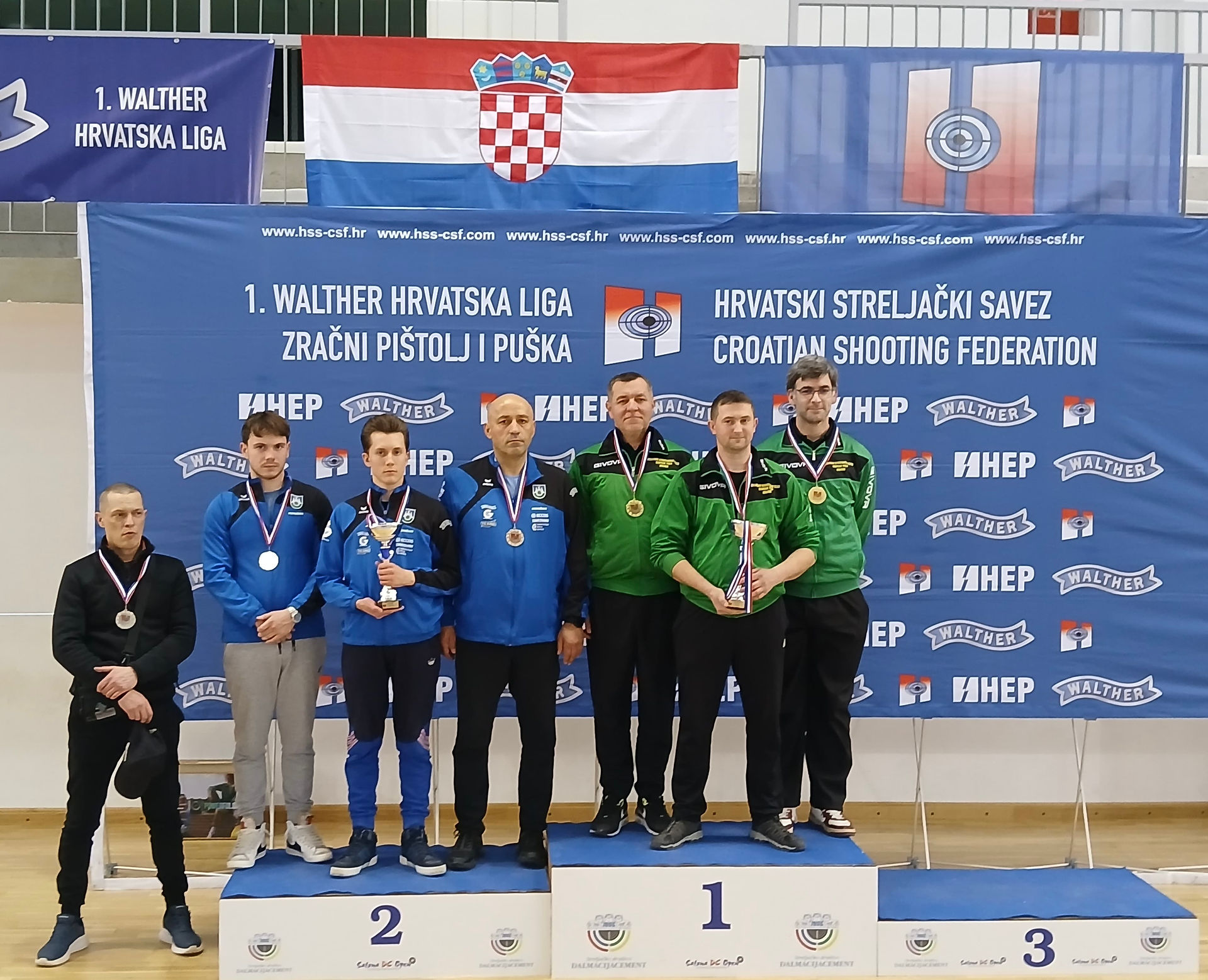 2. mjesto ekipno Krešimir Loborec, Rino Štaba, Gabriel Kužina i Vatroslav Drmić - zračni pištolj 