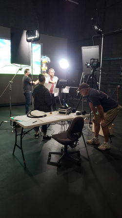 Puppet Show on soundstage