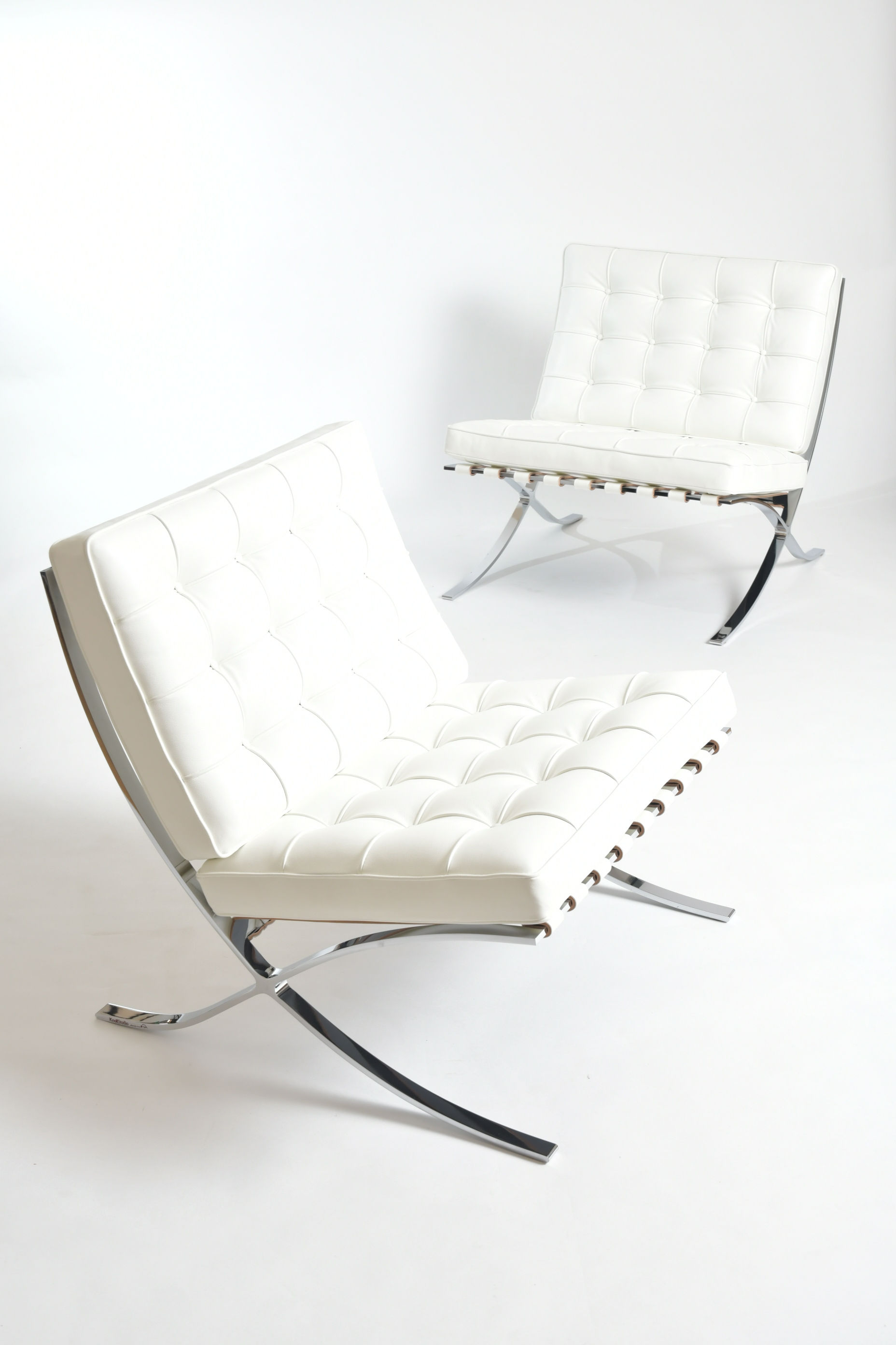 Ludwig Mies van der Rohe Barcelona Chair Set