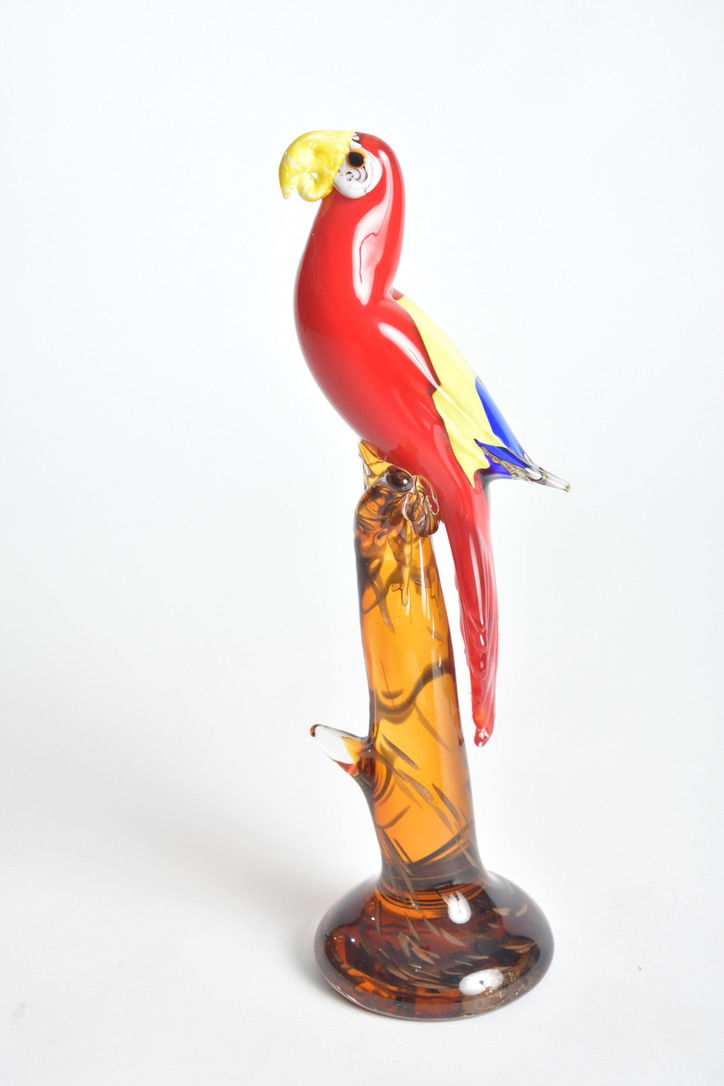 Miniaturbild: Murano Glas Papagei