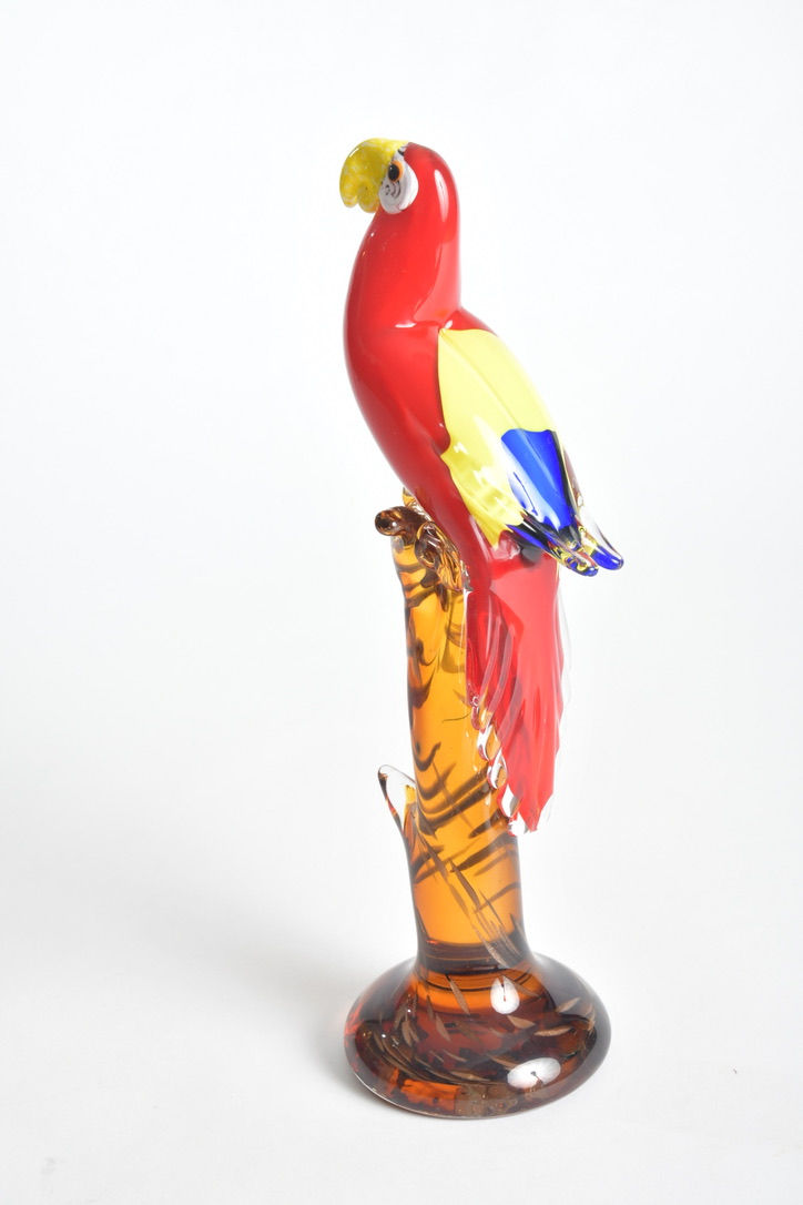 Miniaturbild: Murano Glas Papagei