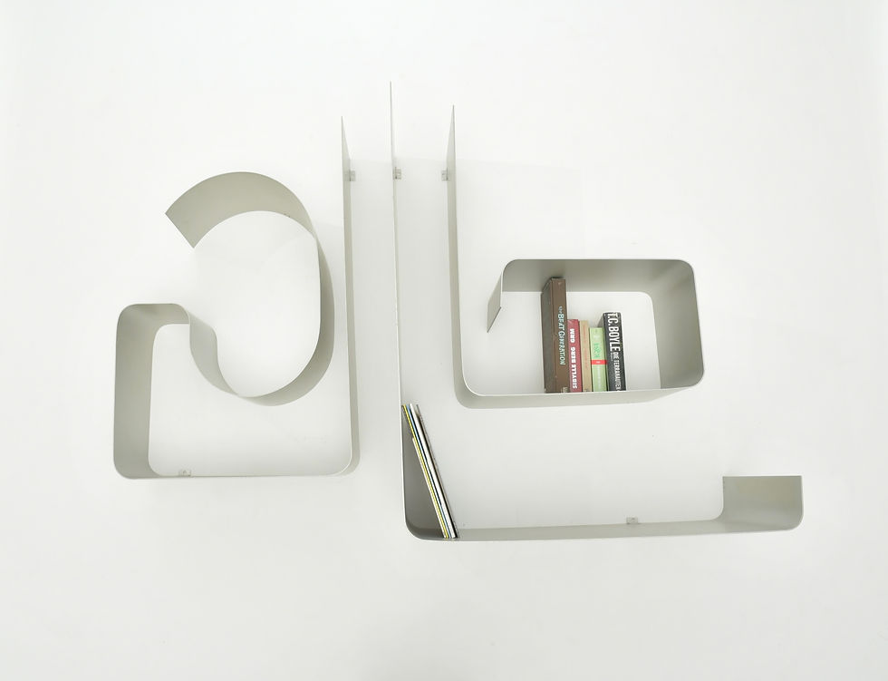 "Uginox" Büchergestell aus Aluminium