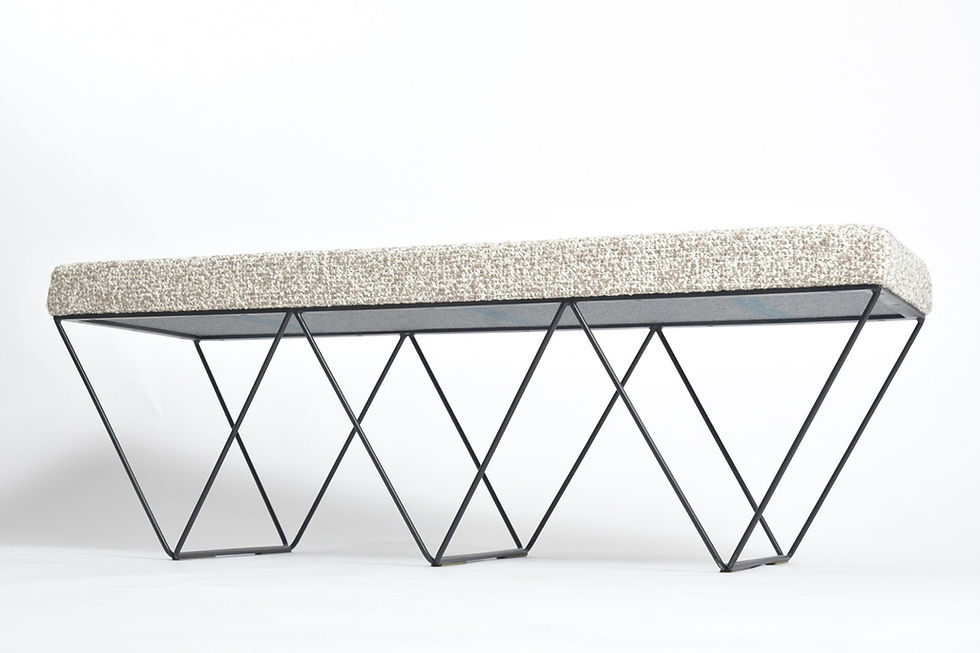 Miniaturbild: Midcentury Sitzbank gepolstert