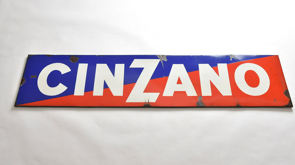 Miniaturbild: Werbeschild Cinzano aus Emaille
