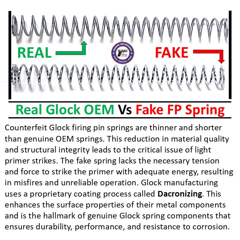 Thumbnail: Glock 23 firing pin spring OEM G23 upper slide part for .40 cal Gen 3 UPK