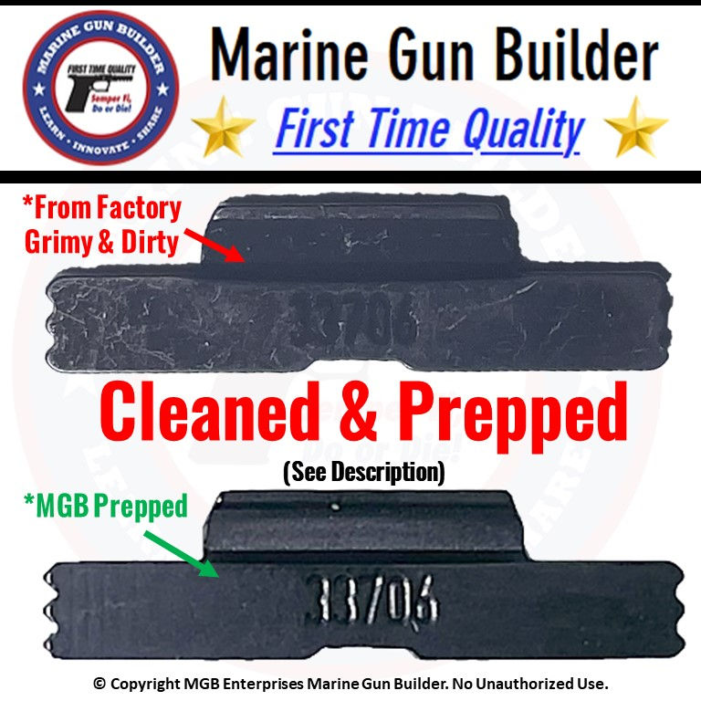 Thumbnail: OEM Glock 19 Gen 5 Slide Lock (33706) – Cleaned & prepped for first-time quality, G19 LPK frame part