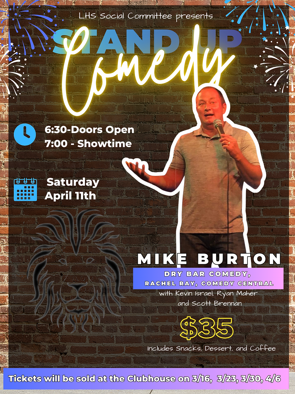 Save the Date! It's Comedy Night at LHS