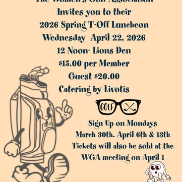 Monday, 4/13 is the last day to buy tickets for the WGA T-Off Luncheon!