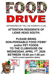 Women's Club Food Drive