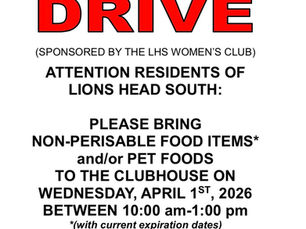 Women's Club Food Drive