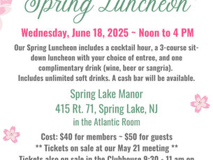 Mark Your Calendars for the Women's Club Spring Luncheon!
