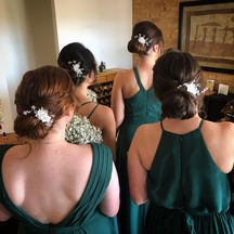 bridesmaids with updos for perth wedding