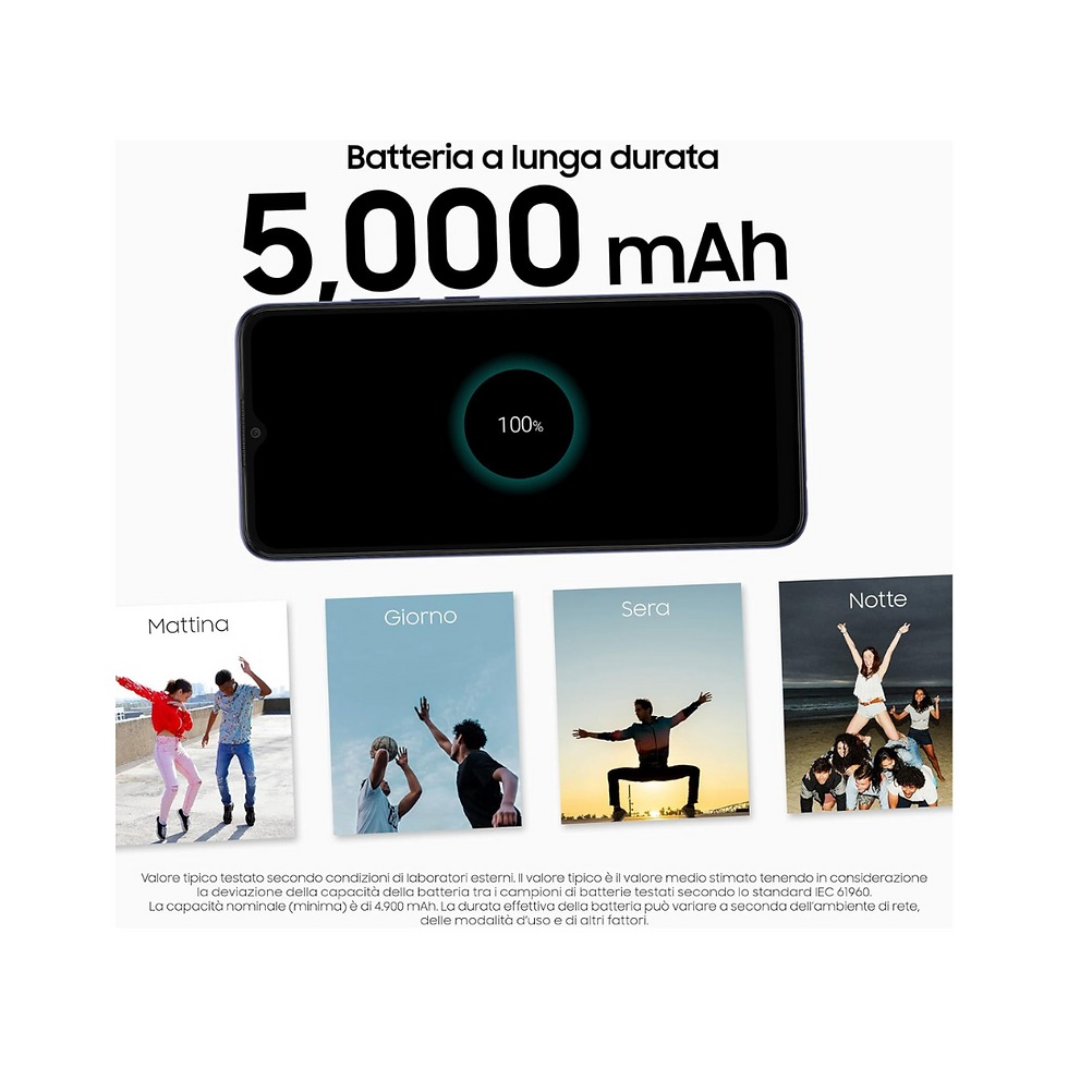 Thumbnail: Samsung Galaxy A03 - Smartphone 64GB, 4GB RAM, Dual Sim, Blue