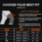 Thumbnail: sizing chart for knee support with straps