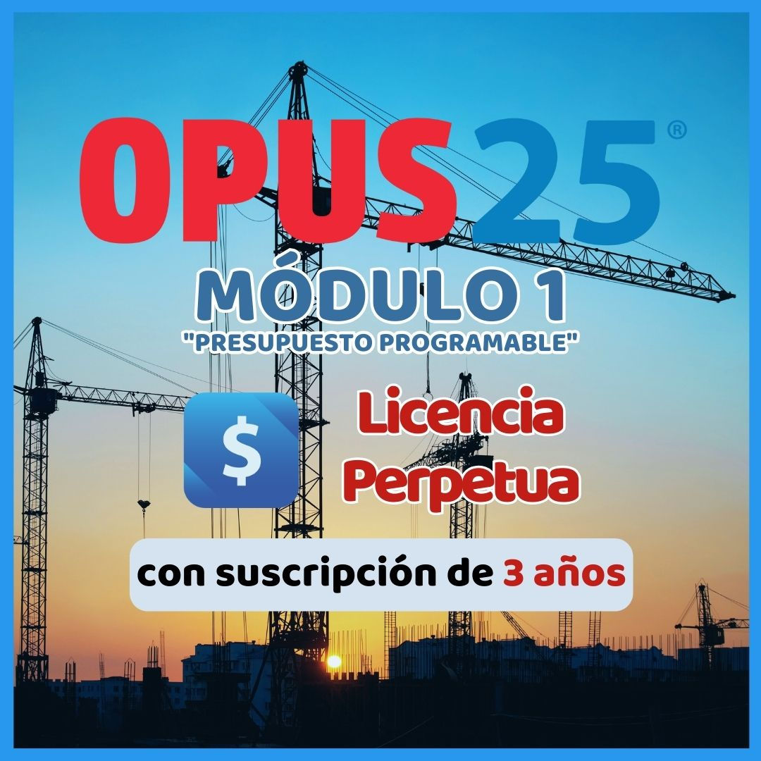 Módulo I Presupuesto Programable OPUS25 (IVA no incluido)