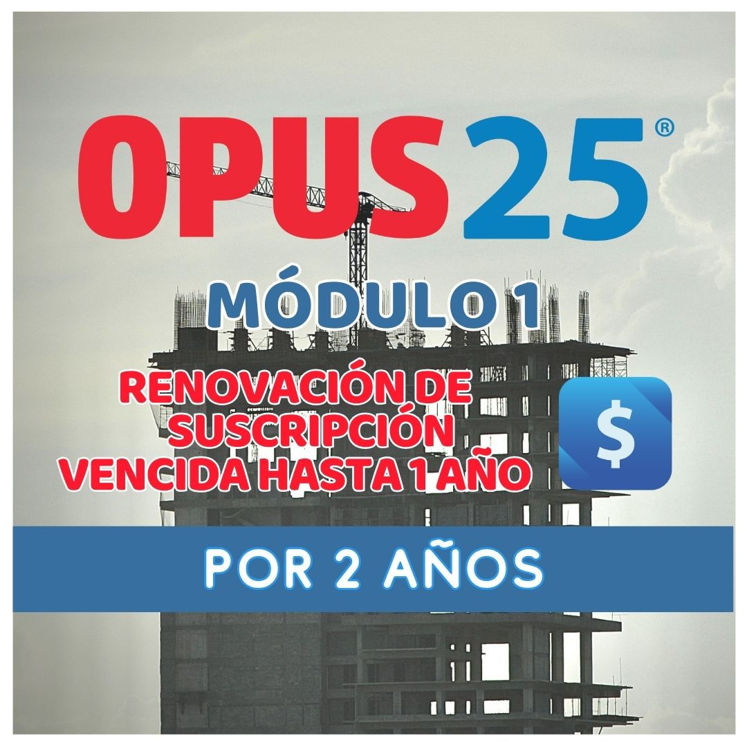 Renovación de Suscripción Vencida hasta 1 año para módulo 1