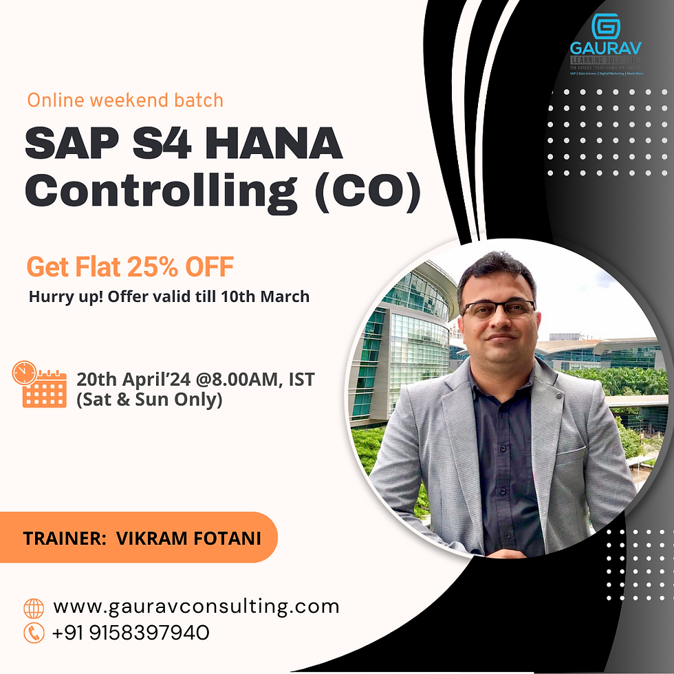 SAP S4 HANA Training & Certification Courses | Gaurav Learning Solutions