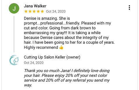 Jana Walker left a Google 5 Star Review