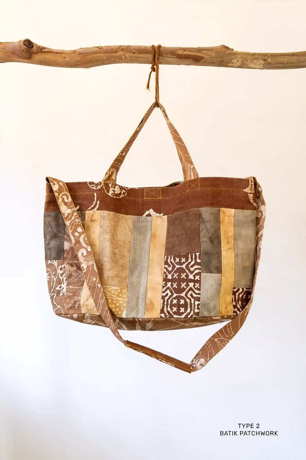 Thumbnail: Patchwork Crossbody Tote Bags