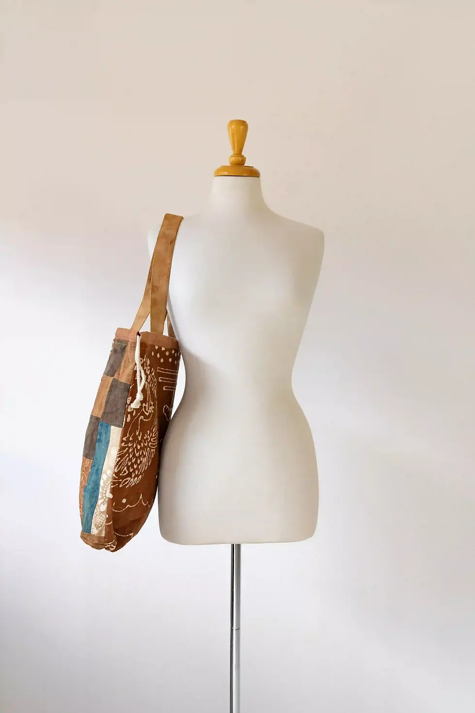 Thumbnail: Patchwork Drawstring Bags