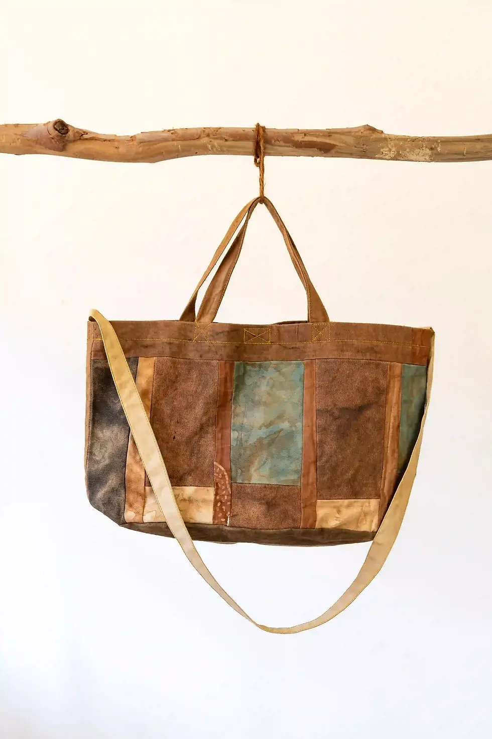 Thumbnail: Patchwork Crossbody Tote Bags