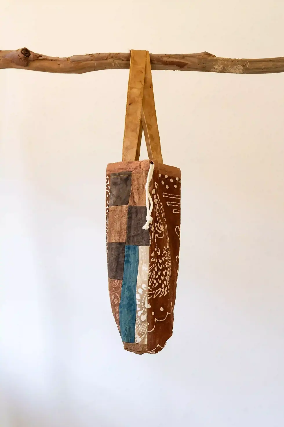 Thumbnail: Patchwork Drawstring Bags