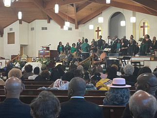 choir singing in sanctuary