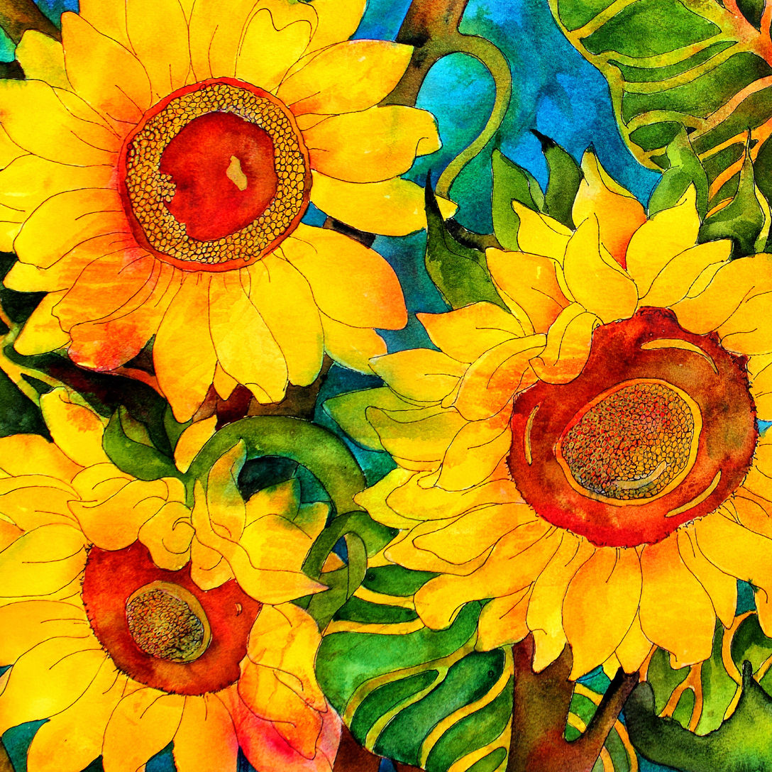 Golden Sunflowers
