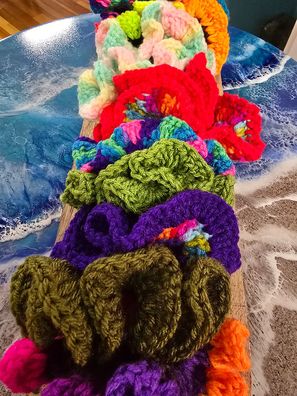 Thumbnail: Crochet Hair Ties- Scruchies