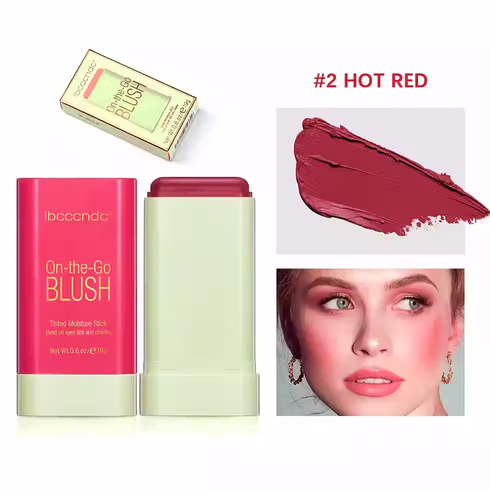 Miniatura: Maquiagem funcional blush vara fácil cor rouge blush creme à prova d'água