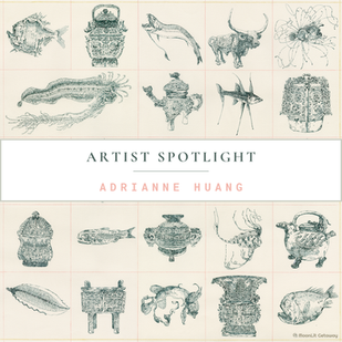 Artist Spotlight, featuring Adrianne Huang, includes an interview and a curated selection of artworks.