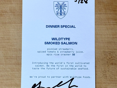 Wildtype Cultivated Salmon Now Served at Kann by Chef Gourdet