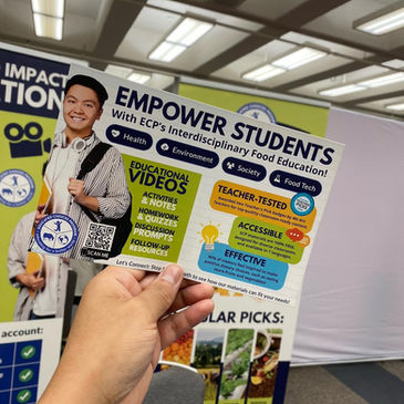 This June, the Educated Choices Program (ECP) participated in the American Association of Family and Consumer Sciences (AAFCS) Conference in Kansas City, Missouri. Representing ECP was Customer Relations Manager Gerard Martinez, who connected with family and consumer sciences educators whose teaching areas, such as health, environmental science, and nutrition, are a natural fit for ECP’s curriculum.