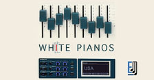 La copertina del prodotto rappresenta il logo dell'expansion pack White Pianos 2 , ovvero i suoni della Dexibell Vivo S10