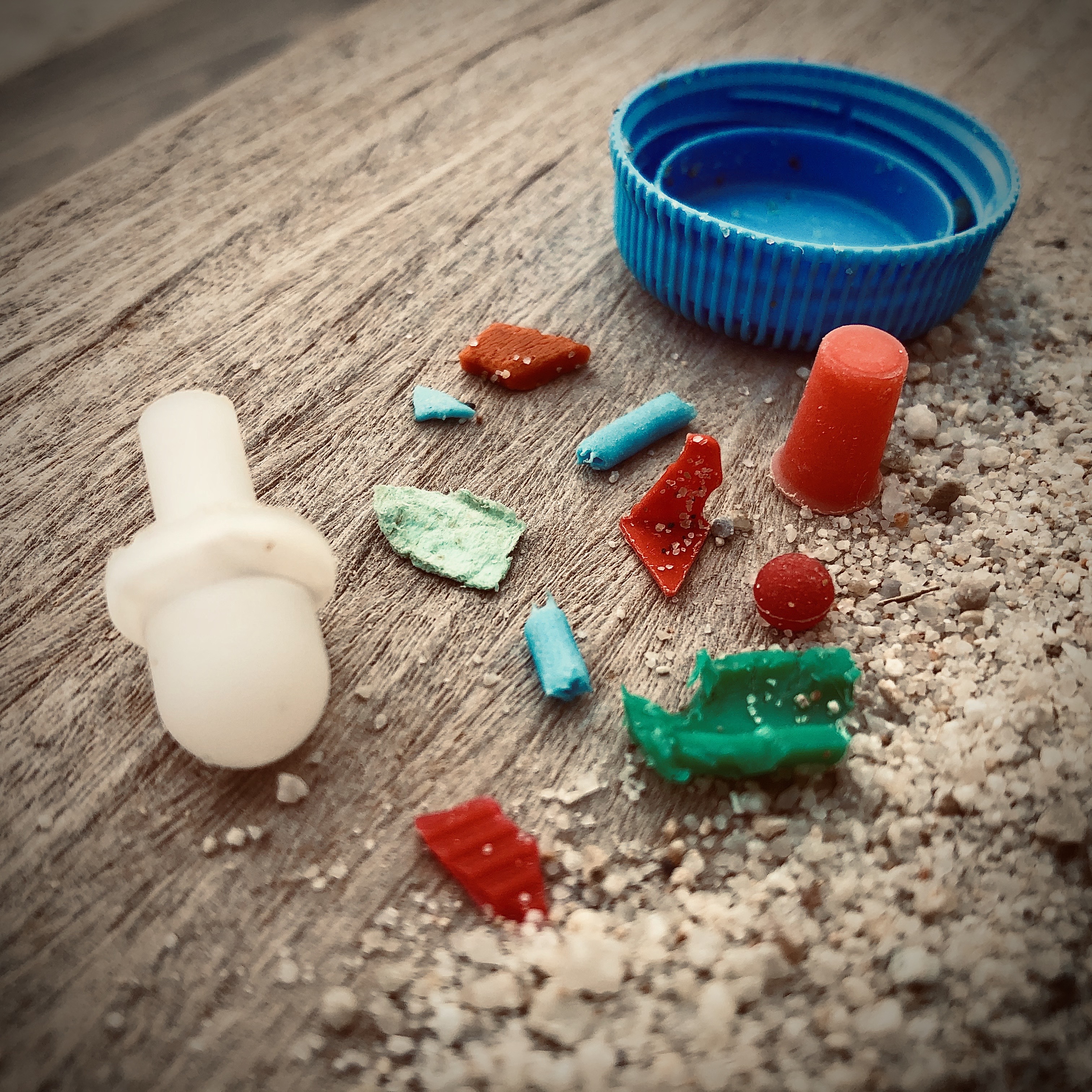Microplastics found on a beach