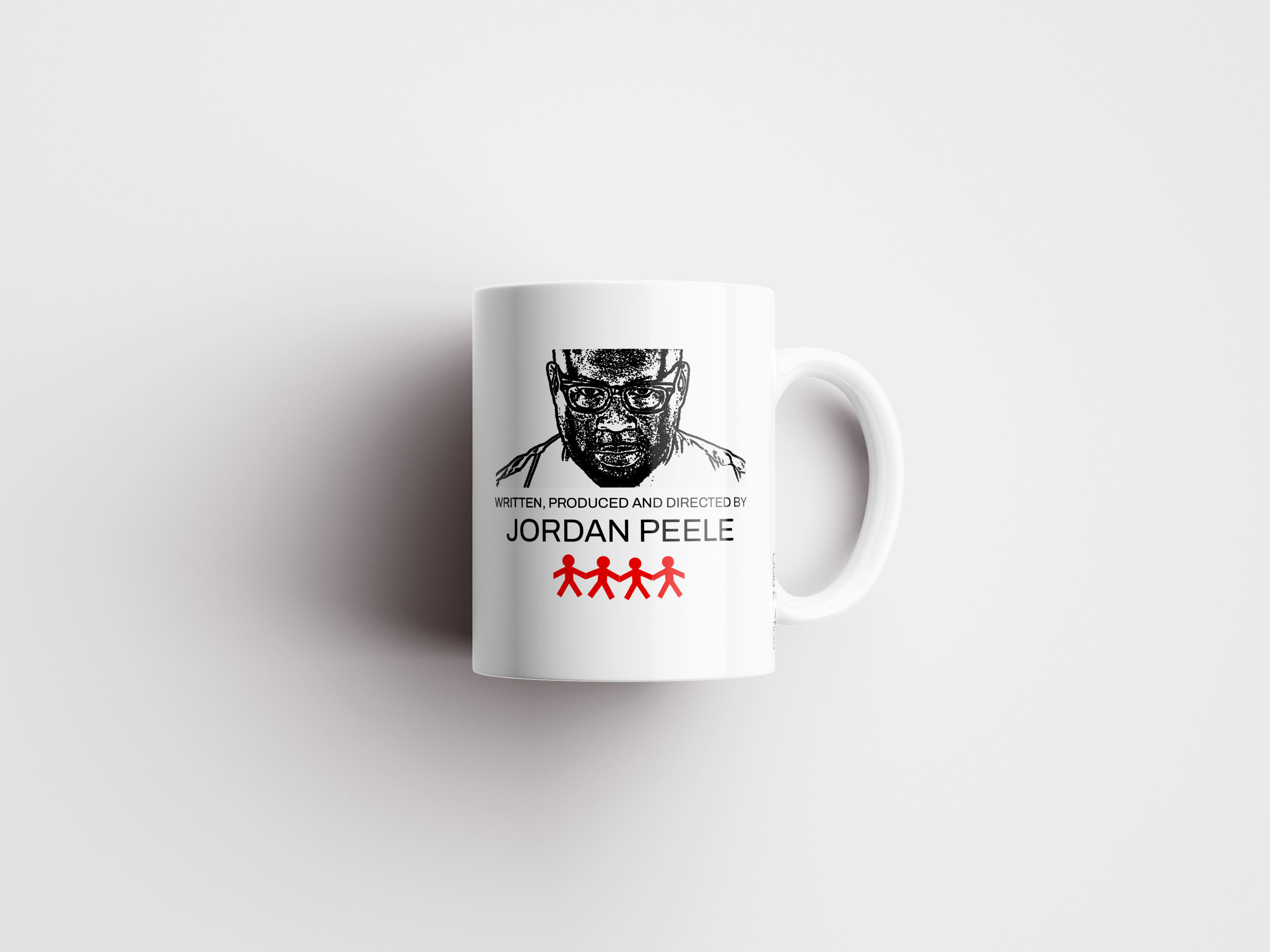 Frente da Caneca Directed by Jordan Peele – design minimalista e impactante
