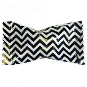 Chevron Black Butter Mints